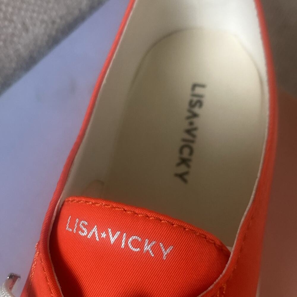 Lisa Vicky orange nylon Goodness Low Top Sneakers - Picture 11 of 11